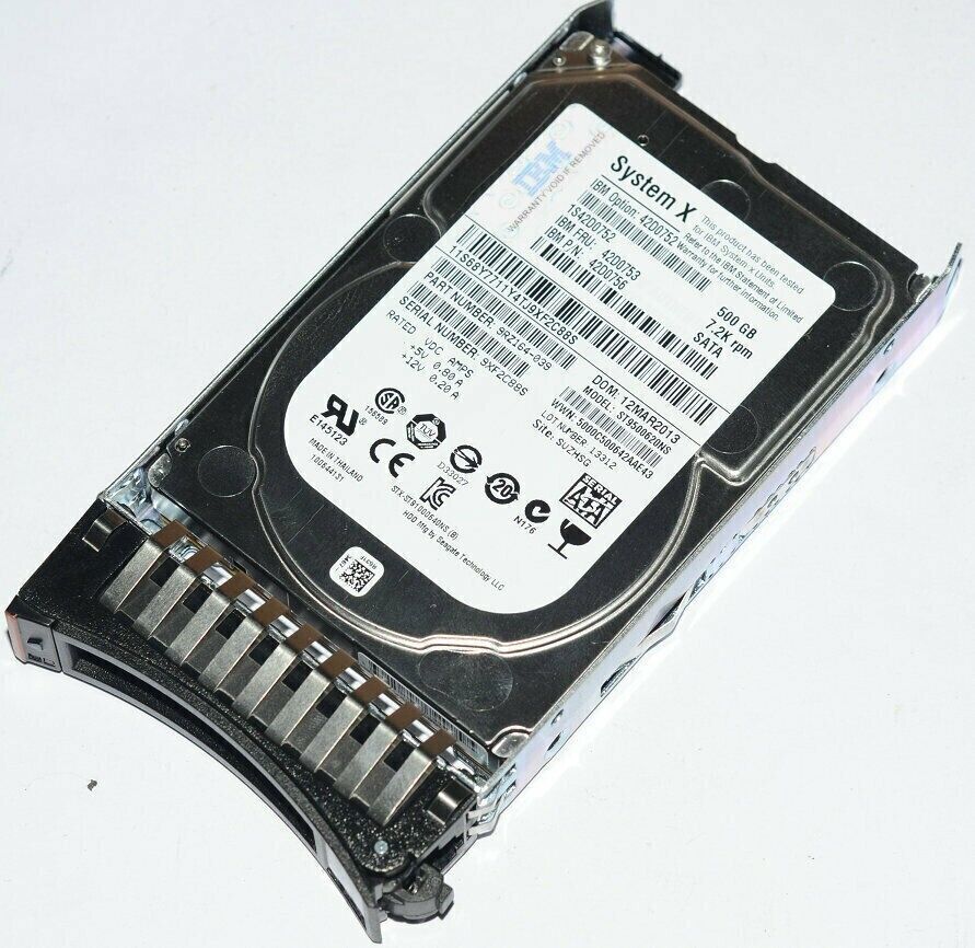 HDD IBM System X 500Gb 7.2k Sas 3Gbps 2.5